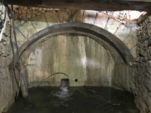 La salle d'eau du moulin de la Porte